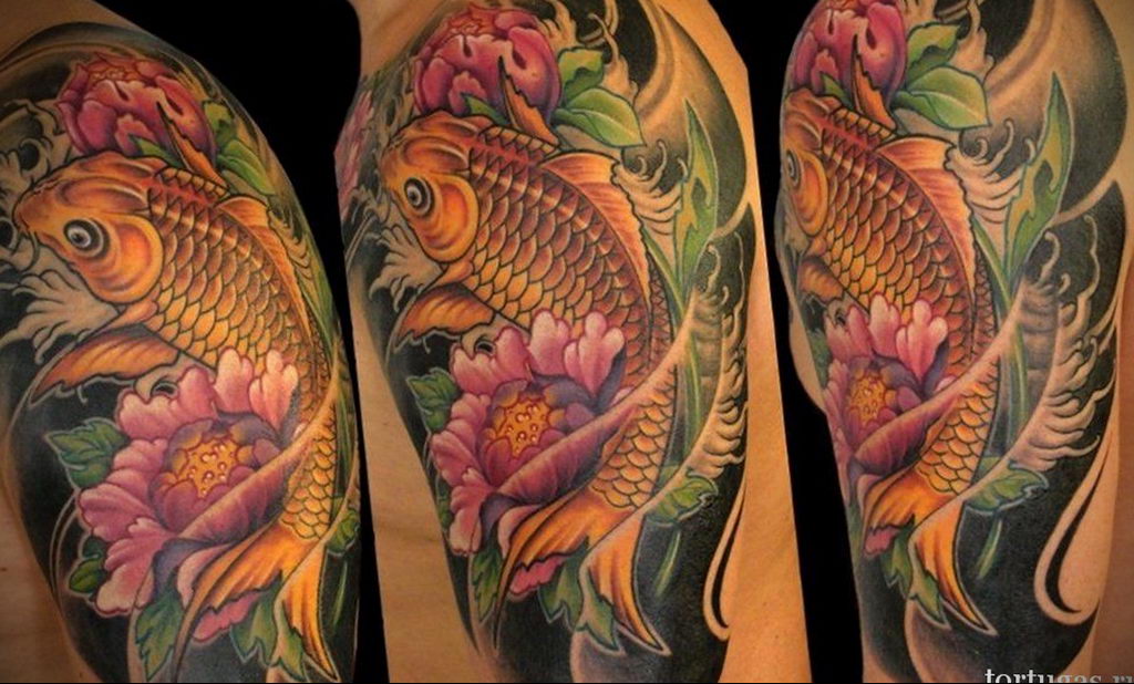 photo koi tattoo 06.01.2020 №008 -tattoo fish- tattoovalue.net