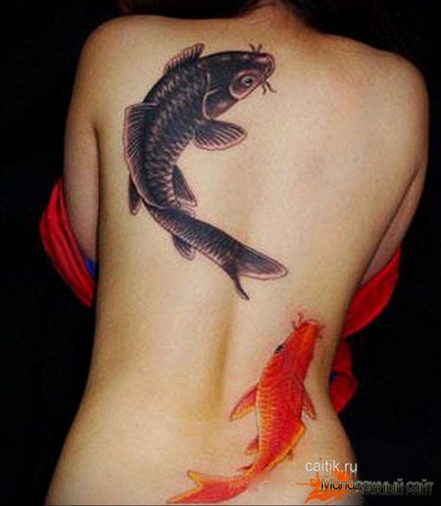 photo koi tattoo 06.01.2020 №014 -tattoo fish- tattoovalue.net