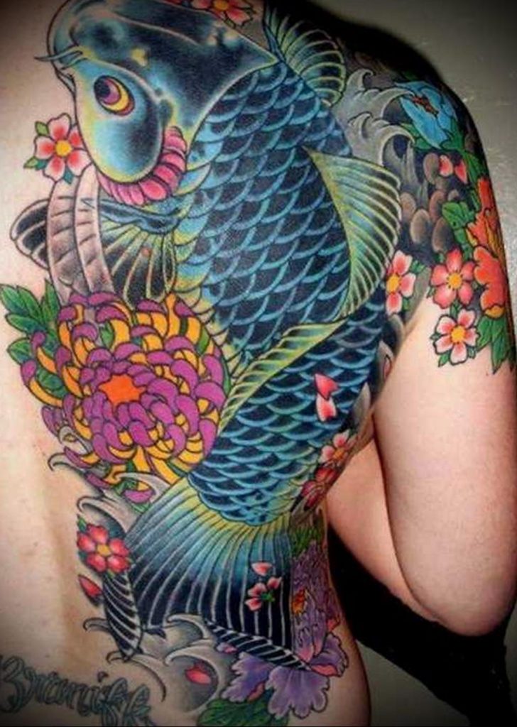 photo koi tattoo 06.01.2020 №042 -tattoo fish- tattoovalue.net
