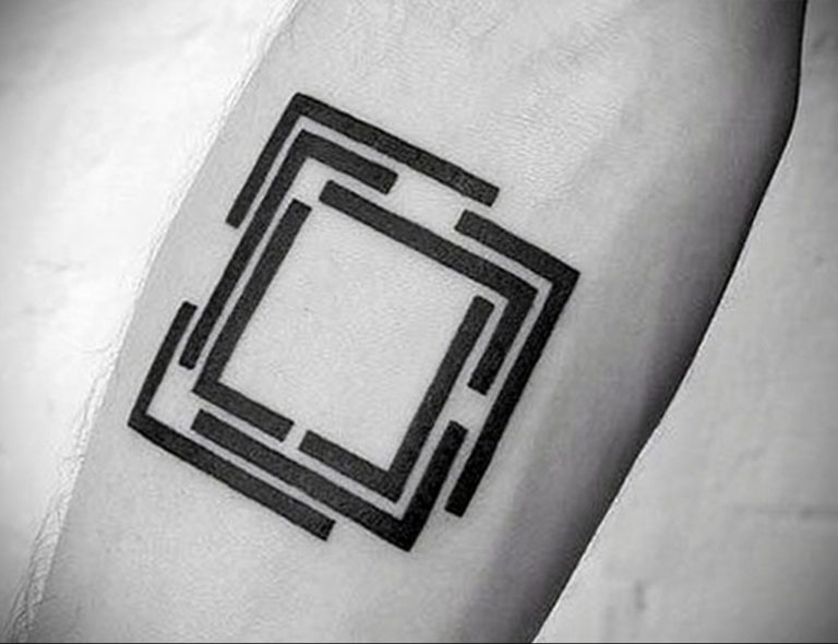photo square tattoo 13.12.2019 №076 -square tattoo- tattoovalue.net