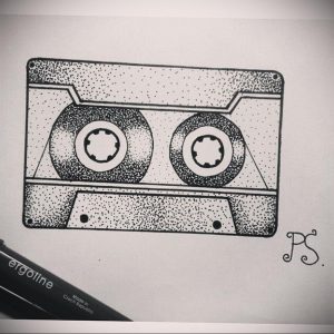 photo tattoo cassette sketch 29.12.2019 №4001 -tattoo cassette- tattoovalue.net