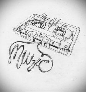 photo tattoo cassette sketch 29.12.2019 №4002 -tattoo cassette- tattoovalue.net