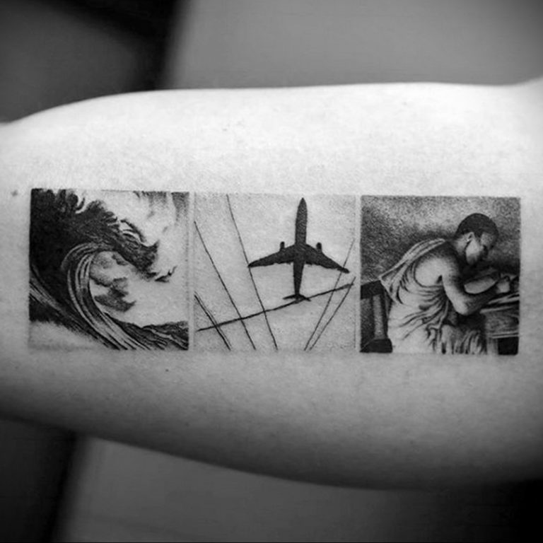 photo tattoo square on the arm 13.12.2019 №003 -square tattoo- tattoovalue.net