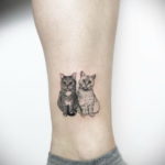 small cat tattoo 03.12.2019 №015 -cat tattoo- tattoovalue.net