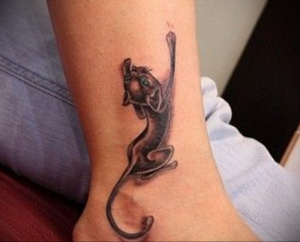 small cat tattoo 03.12.2019 №023 -cat tattoo- tattoovalue.net