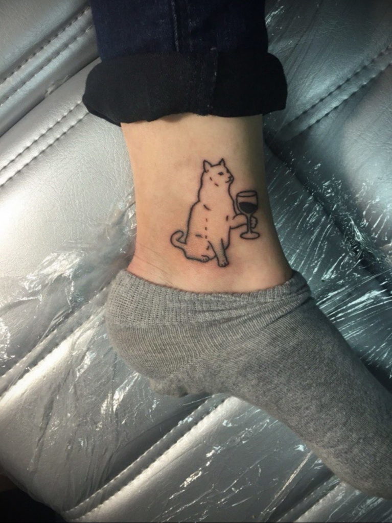 small cat tattoo 03.12.2019 №035 -cat tattoo- tattoovalue.net