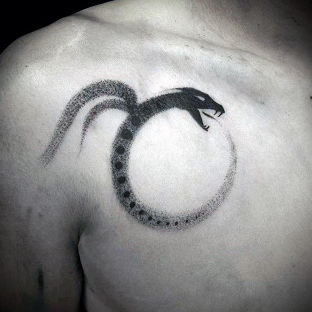 snake circle tattoo 07.01.2020 №024 -circle tattoo- tattoovalue.net