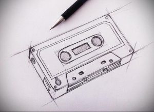 tattoo cassette sketch 29.12.2019 №001 -tattoo cassette- tattoovalue.net