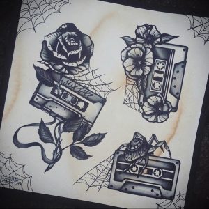 tattoo cassette sketch 29.12.2019 №003 -tattoo cassette- tattoovalue.net