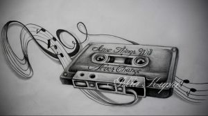 tattoo cassette sketch 29.12.2019 №004 -tattoo cassette- tattoovalue.net