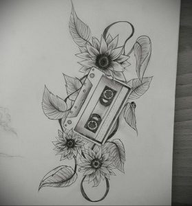 tattoo cassette sketch 29.12.2019 №007 -tattoo cassette- tattoovalue.net