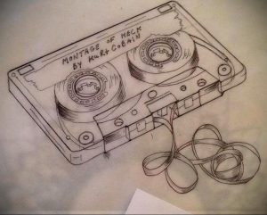 tattoo cassette sketch 29.12.2019 №011 -tattoo cassette- tattoovalue.net