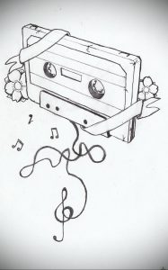 tattoo cassette sketch 29.12.2019 №013 -tattoo cassette- tattoovalue.net