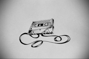 tattoo cassette sketch 29.12.2019 №014 -tattoo cassette- tattoovalue.net