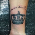 tattoo crown forearm 08.12.2019 №001 -tattoo crown- tattoovalue.net