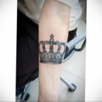 tattoo crown forearm 08.12.2019 №005 -tattoo crown- tattoovalue.net