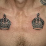 tattoo crown on chest 08.12.2019 №004 -tattoo crown- tattoovalue.net