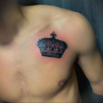 tattoo crown on chest 08.12.2019 №009 -tattoo crown- tattoovalue.net