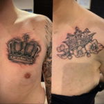 tattoo crown on chest 08.12.2019 №008 -tattoo crown- tattoovalue.net