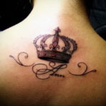 tattoo crown with the inscription 08.12.2019 №005 -tattoo crown- tattoovalue.net