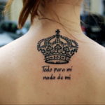 tattoo crown with the inscription 08.12.2019 №006 -tattoo crown- tattoovalue.net