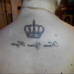 tattoo crown with the inscription 08.12.2019 №010 -tattoo crown- tattoovalue.net