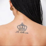 tattoo crown with the inscription 08.12.2019 №012 -tattoo crown- tattoovalue.net