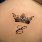 tattoo letter a with crown 08.12.2019 №017 -tattoo crown- tattoovalue.net