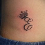 tattoo letter a with crown 08.12.2019 №031 -tattoo crown- tattoovalue.net