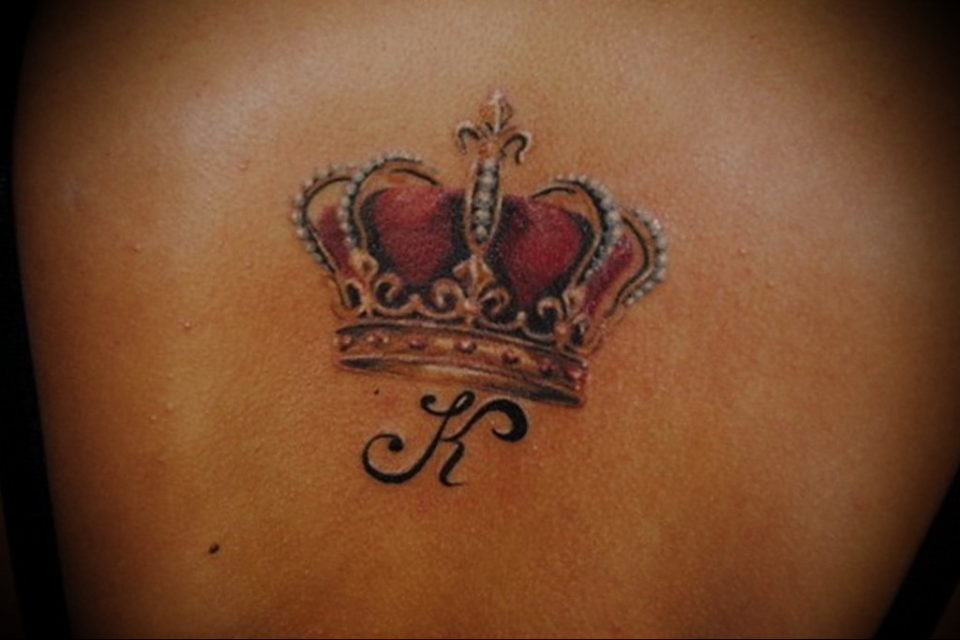 tattoo letter a with crown 08.12.2019 №022 -tattoo crown- tattoovalue