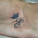 tattoo letter a with crown 08.12.2019 №028 -tattoo crown- tattoovalue.net