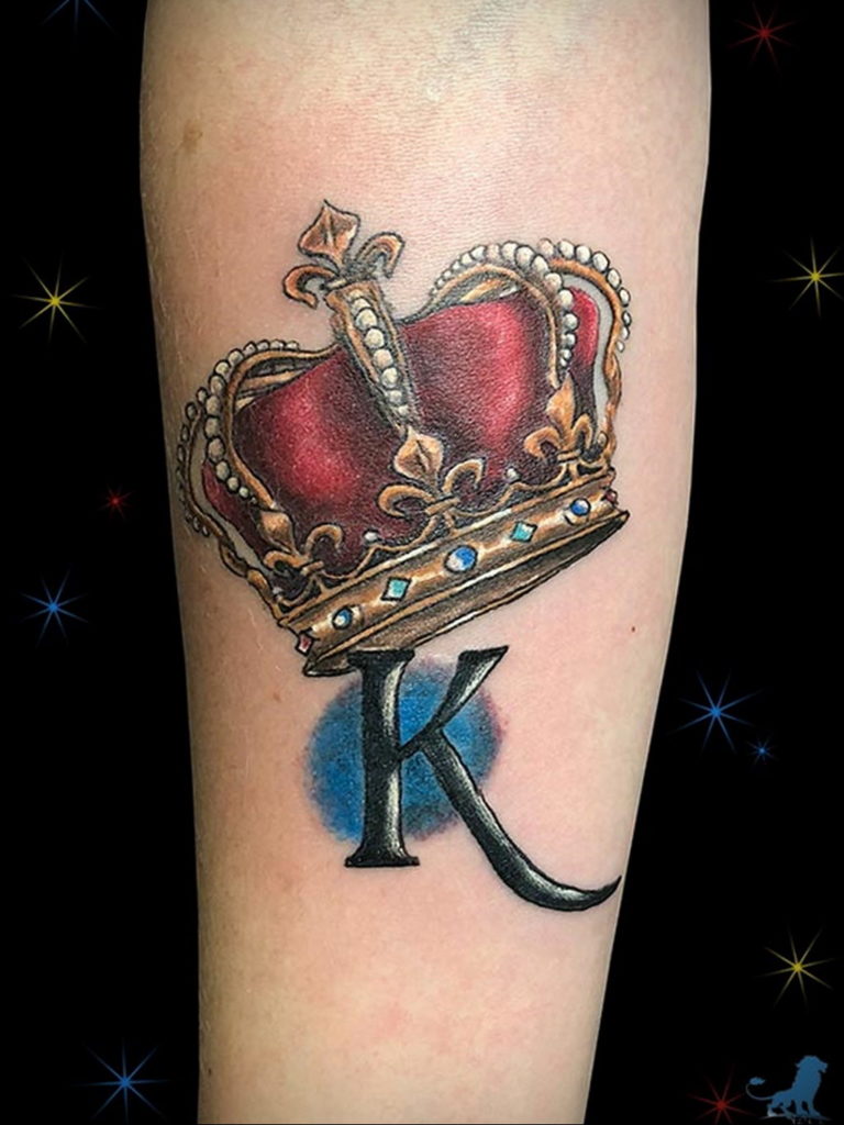 tattoo letter a with crown 08.12.2019 №040 -tattoo crown- tattoovalue.net