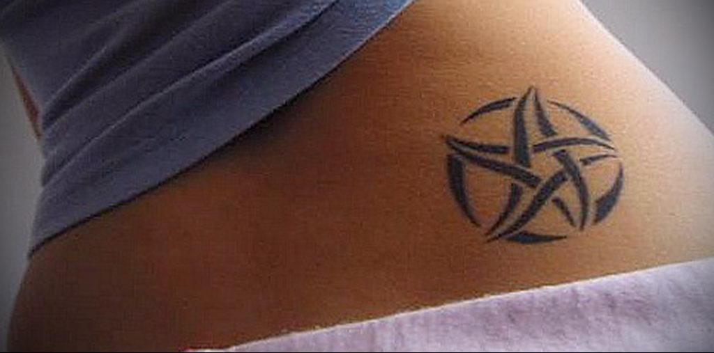 tattoo star in a circle 07.01.2020 №005 -circle tattoo- tattoovalue.net