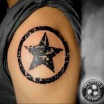 tattoo star in a circle 07.01.2020 №009 -circle tattoo- tattoovalue.net