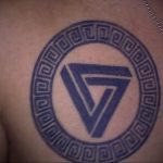 triangle tattoo with circle 07.01.2020 №016 -circle tattoo- tattoovalue.net