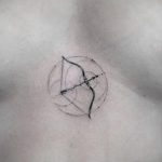 triangle tattoo with circle 07.01.2020 №003 -circle tattoo- tattoovalue.net