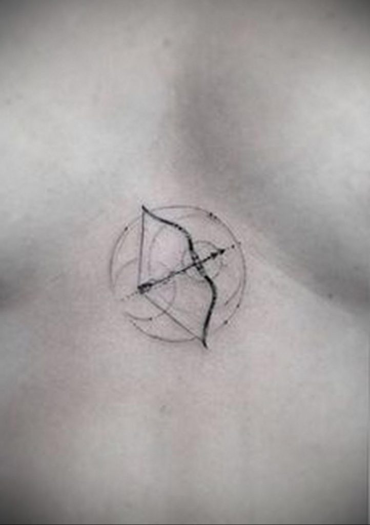 triangle tattoo with circle 07.01.2020 №003 -circle tattoo- tattoovalue.net
