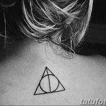 triangle tattoo with circle 07.01.2020 №034 -circle tattoo- tattoovalue.net