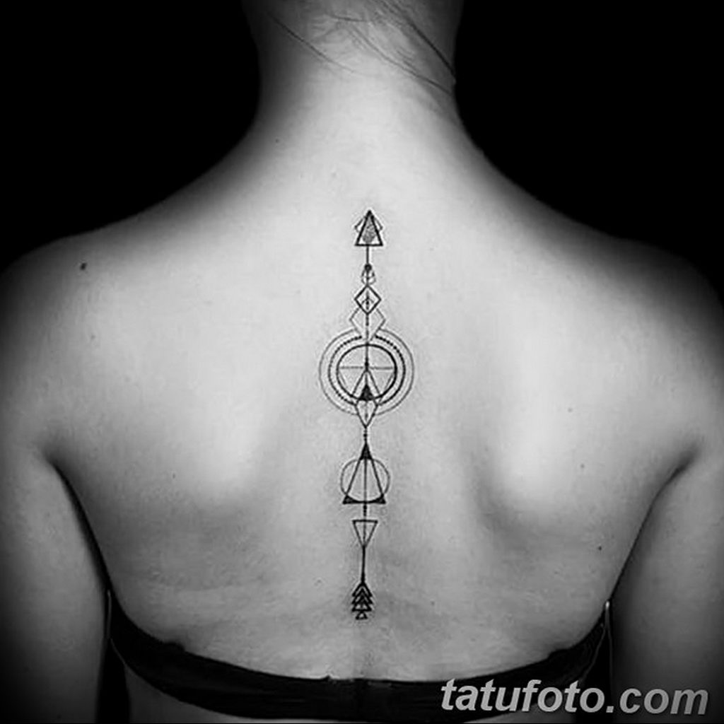 triangle tattoo with circle 07.01.2020 №035 -circle tattoo- tattoovalue.net