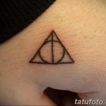 triangle tattoo with circle 07.01.2020 №042 -circle tattoo- tattoovalue.net