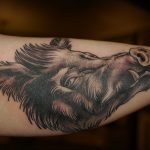 wild boar face tattoo 01.02.2020 №035 -boar tattoo- tattoovalue.net