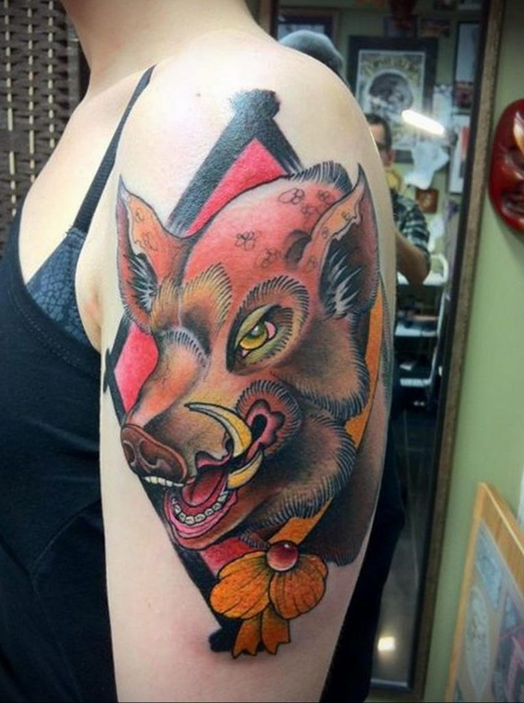 60 Boar Tattoo Designs For Men  Virulent Animal Ink Ideas  Traditional  tattoo sleeve Tattoo designs men Neo traditional tattoo