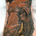 wild boar tattoo 01.02.2020 №114 -boar tattoo- tattoovalue.net