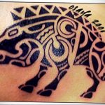 wild boar tattoo 01.02.2020 №006 -boar tattoo- tattoovalue.net