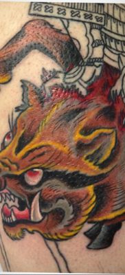 wild boar tattoo 01.02.2020 №058 -boar tattoo- tattoovalue.net