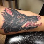 wild boar tattoo 01.02.2020 №091 -boar tattoo- tattoovalue.net