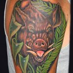 wild boar tattoo 01.02.2020 №119 -boar tattoo- tattoovalue.net