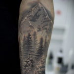 tattoo fir tree on hand 25.11.2019 №1031 -tattoo spruce- tattoovalue.net