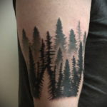 tattoo fir tree on hand 25.11.2019 №008 -tattoo spruce- tattoovalue.net