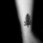 tattoo fir tree on hand 25.11.2019 №027 -tattoo spruce- tattoovalue.net